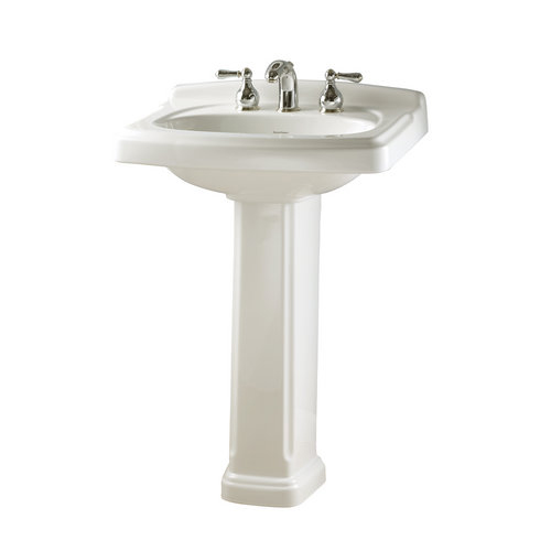 American Standard 0555.801.020 Portsmouth Complete Pedestal Sink with 8